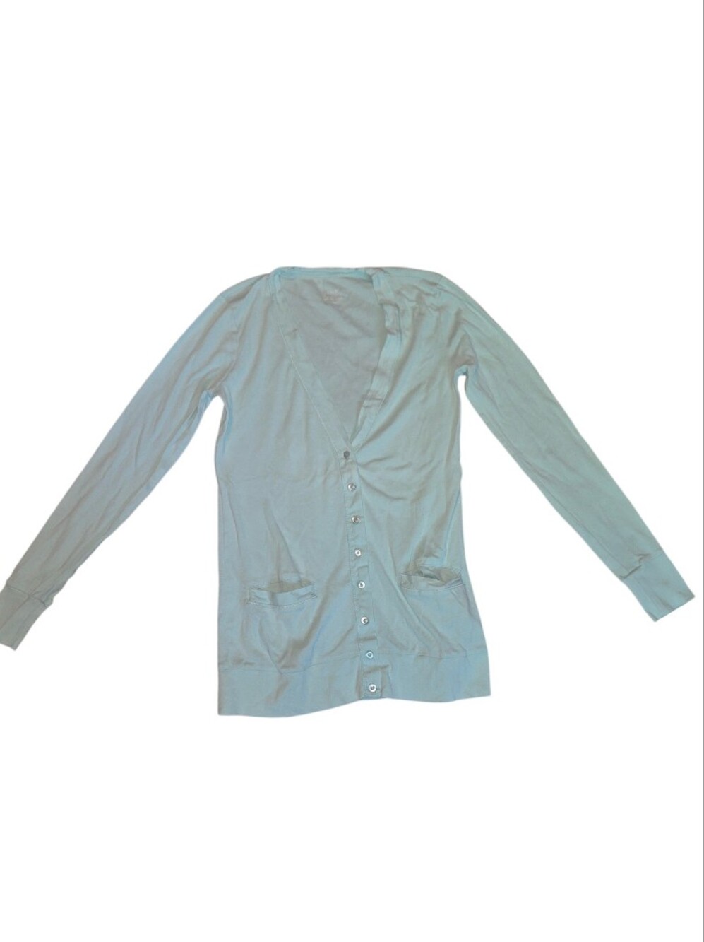 J. Crew Light Blue Perfect Fit XS Women's Cardigan 100% Cotton